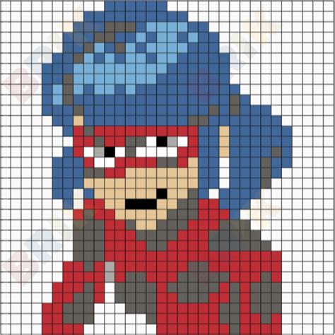 Miraculous Ladybug Pixel Art | Pixel art, Pixel art pattern, Anime ...