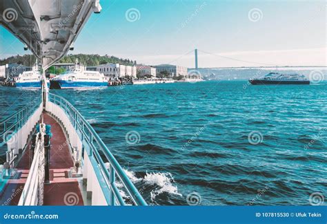 Bosphorus Bridge View from the Boat Stock Photo - Image of transportation, passenger: 107815530