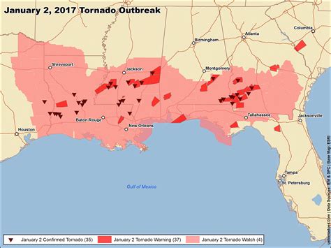 The largest tornado outbreaks of 2017 - U.S. Tornadoes