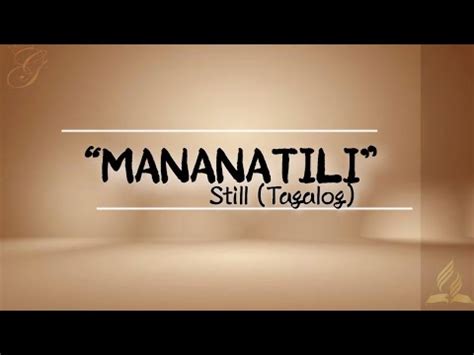 Mananatili | Still (Tagalog) | Instrumental | Lyrics - YouTube