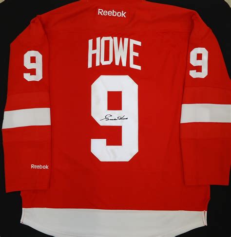 Gordie Howe Autographed Detroit Red Wings Home Jersey - Detroit City Sports