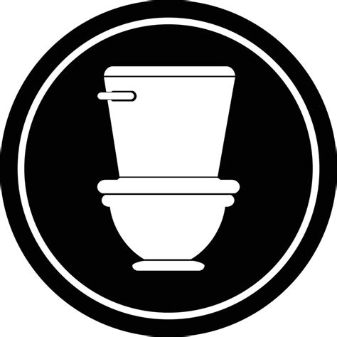 toilet circular symbol vector illustration 12550961 Vector Art at Vecteezy