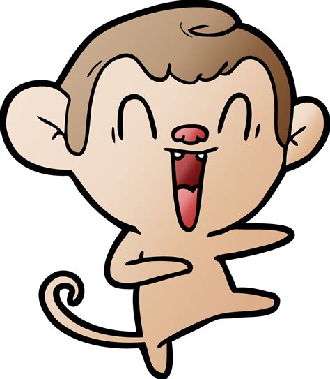 cartoon laughing monkey 12073264 Vector Art at Vecteezy