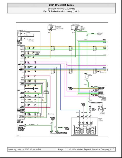 2005 Chevy Tahoe Radio Wiring Harness