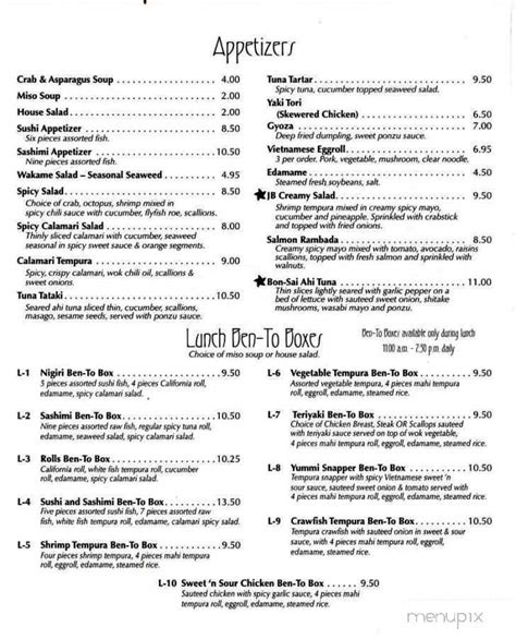 Menu of Chef Scott's Restaurant in Ocean Springs, MS 39564