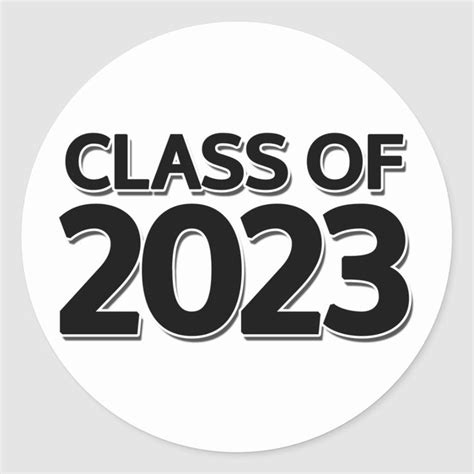 Class of 2023 classic round sticker | Zazzle | Graduation images, Class, Round stickers