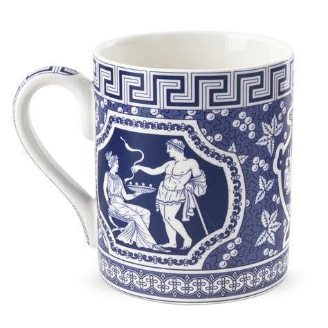 White and Blue Greek Coffee Mug | Porcelain mugs, Blue rooms, Mugs