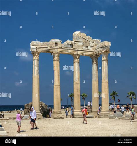 Side ancient city ruins in Antalya province of Turkey Stock Photo - Alamy