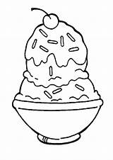 Ice Cream Sundae Coloring Page Free Coloring Pages sketch template