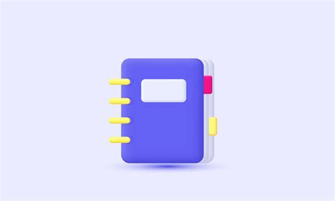 illustration notebook stickers notes business vector icon 3d symbols ...