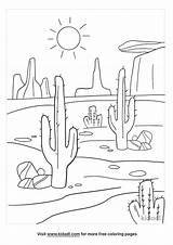 Free Desert Coloring Pages sketch template