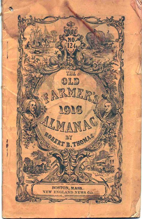 Old Farmer's Almanac, 1916, 48 pages, illustrated, some wear | Old farmers almanac, Farmers ...