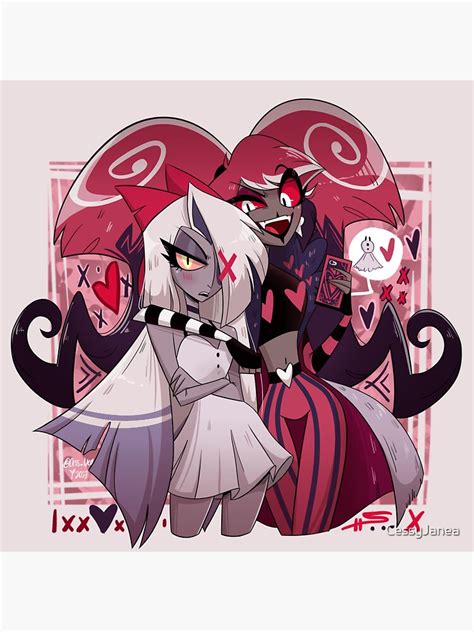 Vaggette Vaggie X Velvette Hazbin Hotel Fanart Sticker For Sale By | My XXX Hot Girl