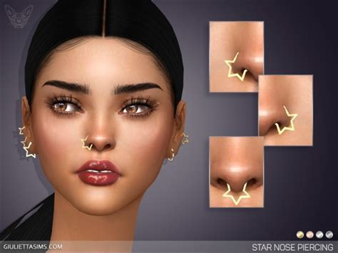 Star Nose Piercing Set at Giulietta » Sims 4 Updates