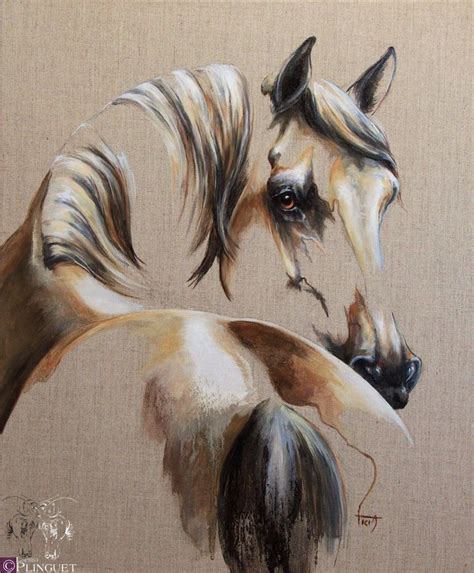 Laetitia PLINGUET Artist Oil on natural canvas. Copyright L. Plinguet Horse Art Drawing, Horse ...