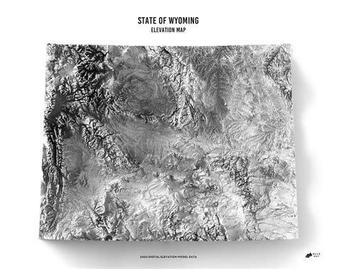 Wyoming Elevation Map | Elevation map, Relief map, Map