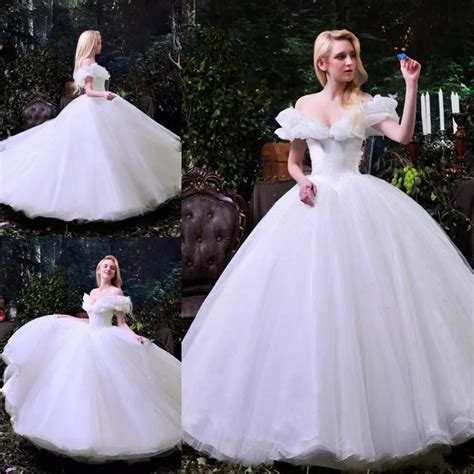 Aliexpress.com : Buy Custom for Women New Movie Deluxe White Cinderella Wedding Dress Adult ...