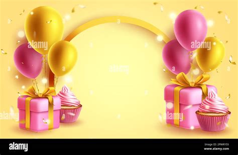 Birthday card vector background design. Happy birthday invitation card ...