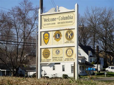 Geographically Yours Welcome: Columbia, Tennessee