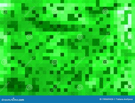 Abstract Background Minecraft Green Gradient Geometric Crystal Mosaic Stock Illustration ...