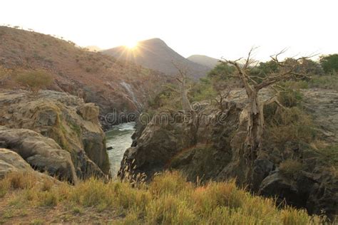 Kunene River Near Epupa Falls Stock Image - Image of water, kaokoland ...