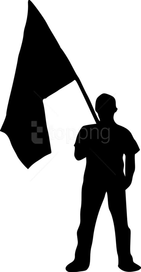 Free Soldier Holding Flag Silhouette, Download Free Soldier Holding ...