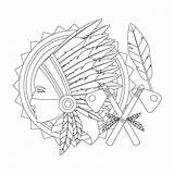Native American Designs  10 Free PDF Printables Printablee sketch template