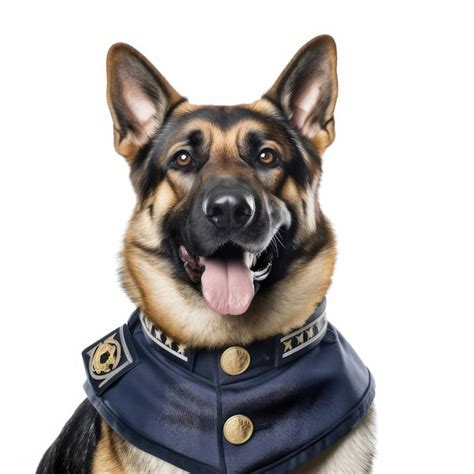 Premium AI Image | German Shepherd in Police Uniform