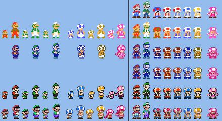 SMM2 SMB1-SMW Styles in Different Drawing Sprites by Abbysek on DeviantArt