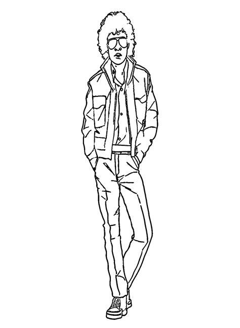 Cool Michael Jackson Coloring Page - Free Printable Coloring Pages