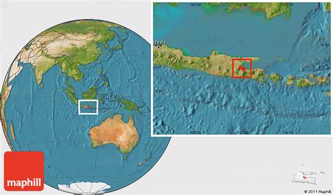 Satellite Location Map of Kab. Pasuruan