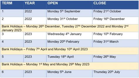 Term Dates - Macaulay Primary Academy