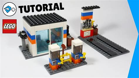 LEGO GAS STATION (EASY) - TUTORIAL - YouTube