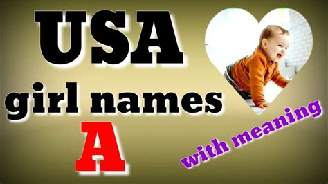 USA Baby Girl Names Starting with A | USA Baby Names | American Baby ...