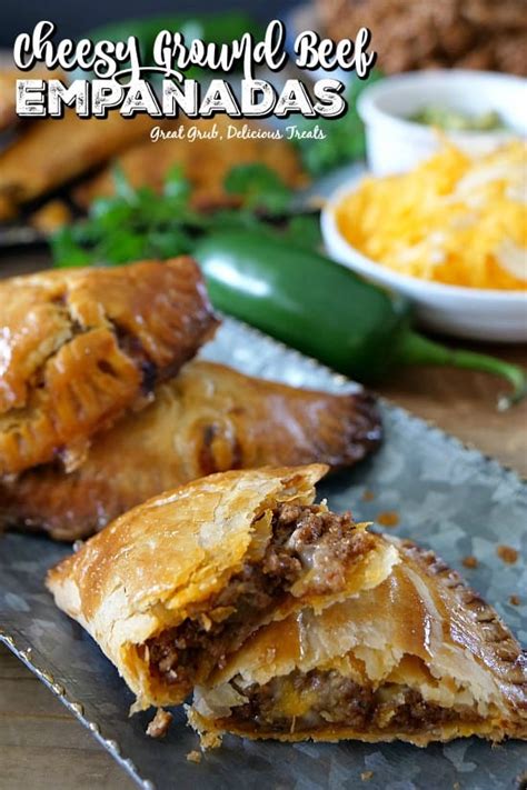 Cheesy Ground Beef Empanadas - Great Grub, Delicious Treats