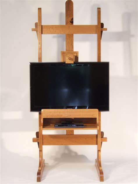 Hand Crafted Tv Easel, Tv Stand by The Wood Hobbit | CustomMade.com