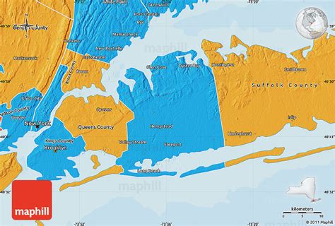 Political Map of Nassau County