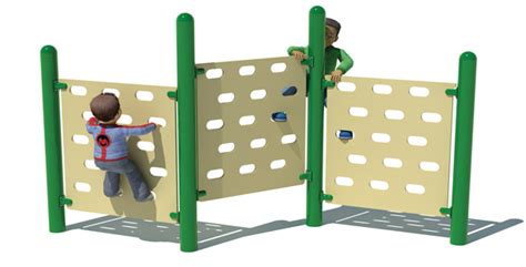 Junior Triple Panel Climbing Wall for Playgrounds | Belson Outdoors®