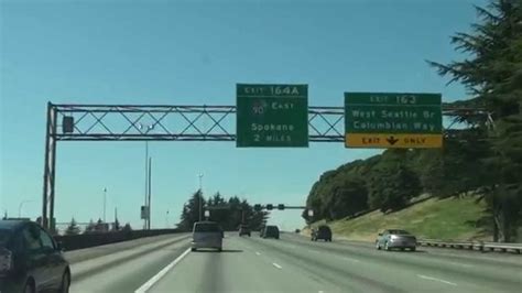 Interstate 5 In Washington,Seattle,Exit 161 To Exit 162， WA 98108 - YouTube