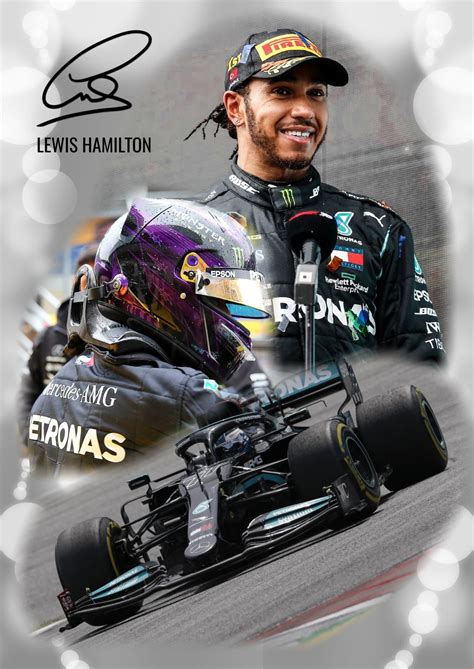 Lewis Hamilton Poster Formula 1 Mercedes F1 High Quality A3 | Etsy