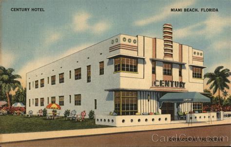 Century Hotel Miami Beach, FL Postcard