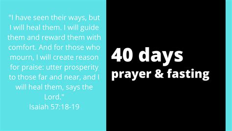 40 DAYS OF PRAYER AND FASTING | St Thomas Methodist