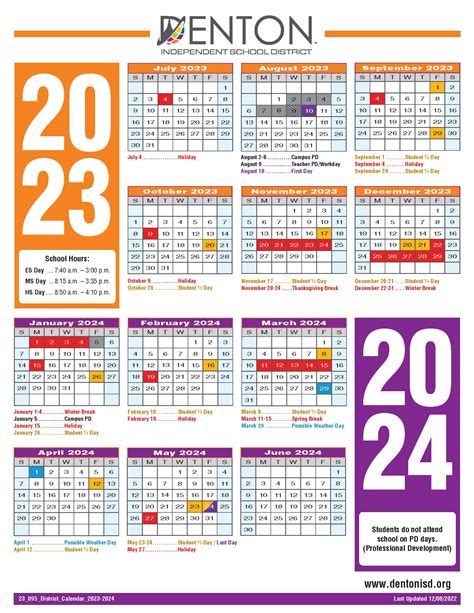 Denton ISD Student Calendar: A Comprehensive Guide - Calendrier 2025 2026 Gratuit