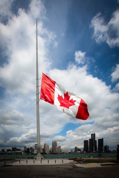 Canadian Flag At Half Mast Stock Photos, Pictures & Royalty-Free Images ...