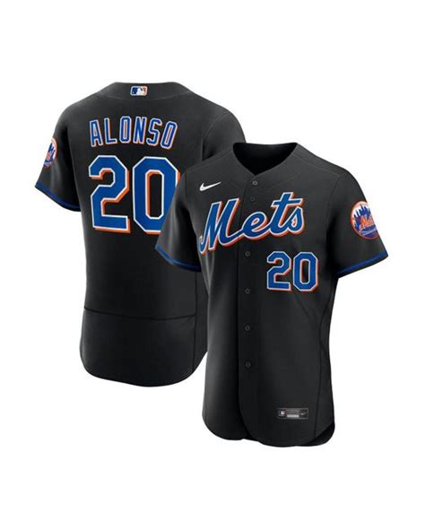 Nike Synthetic Pete Alonso Black New York Mets 2022 Alternate Authentic ...