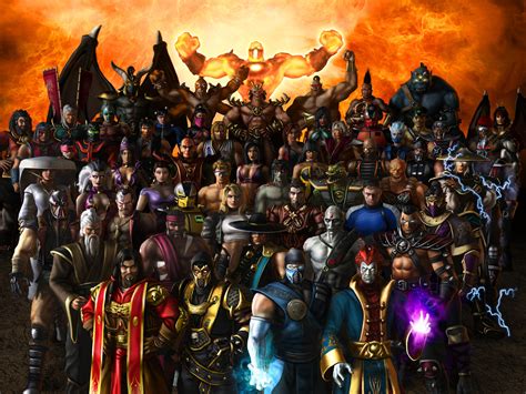 Wallpaper Mortal Kombat, Armageddon, Personagens HD: Widescreen: Alta definição: Fullscreen