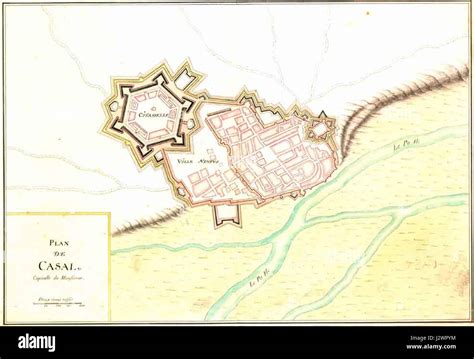 Casale Monferrato map (018 001 Stock Photo - Alamy