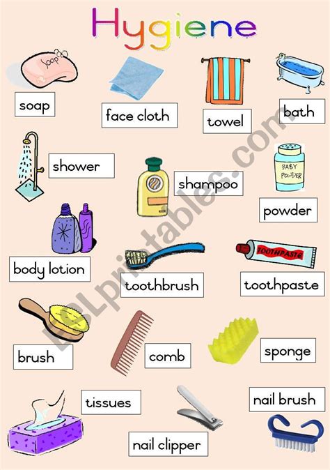 Hygiene Poster - ESL worksheet by Joeyb1