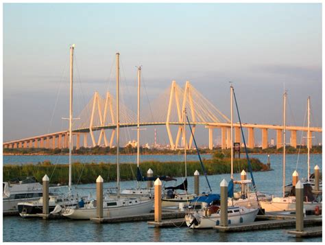 The Fred Hartman Bridge in Baytown Texas