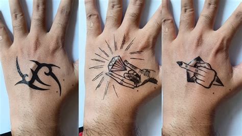 Freehand tattoo || how to make tattoo - YouTube